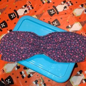 Garage purple flowered bandeau, Y2K era